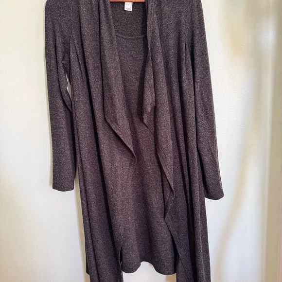 Joseph Ribkoff Charcoal Draped Dress - Picture 5 of 11